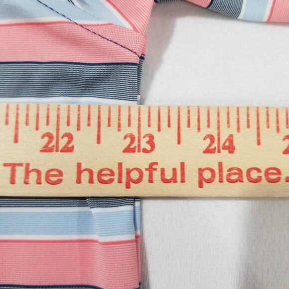 Peter Millar Shirt Medium Polo Summer Comfort Short Sleeve Striped Golf - Picture 9 of 12